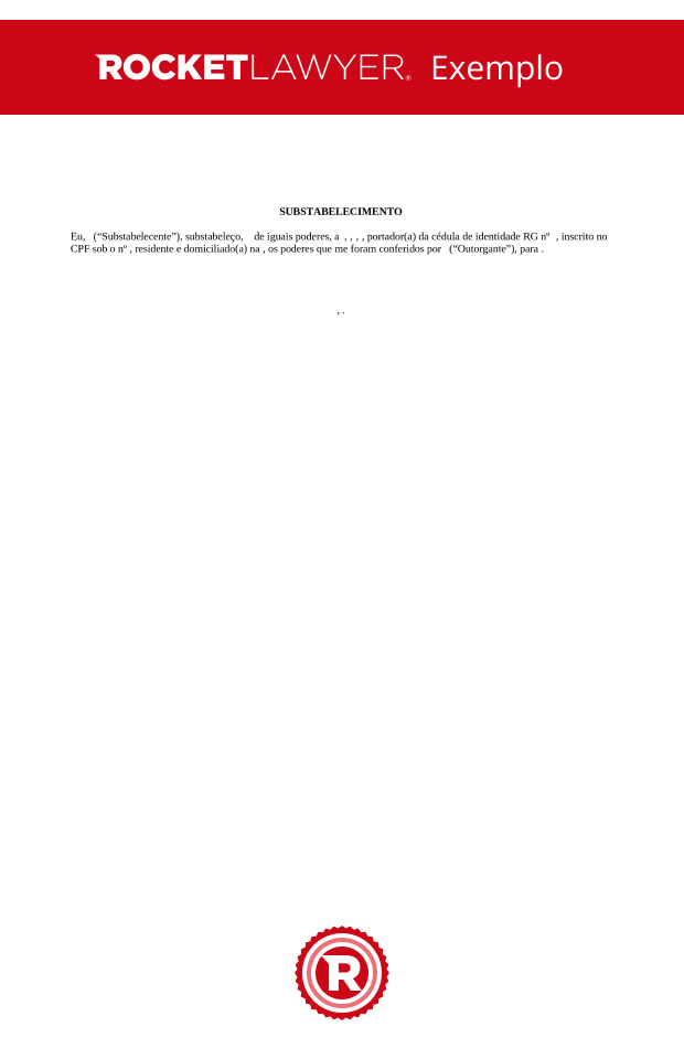 Substabelecimento