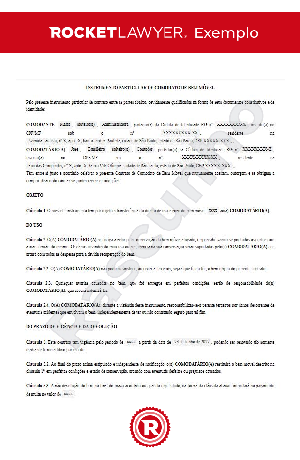 Contrato de Representação Comercial