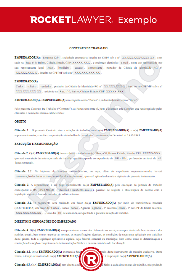 Contrato de Trabalho
